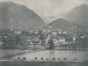 Antique photo-engravings of Switzerland from 1892